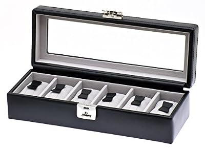 Davidt's - 378806.01 - Coffret Montre Mixte adulte pour 6 montres "Chrome" - Noir