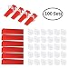 Produktbild 100pcs Nivelliersystem Fliesen Starterset Fugenbreite Levello - Verlegehilfe für Fliesen, Laschen Keile und Zange, Zuglaschen Fliesenverlegung Satz für Fliesenhöhe 1.0mm