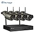 Produktbild Techage Plug & Play 4CH HD Wireless NVR Kit P2P 1080P Indoor Outdoor IR Nachtsicht Sicherheit IP Kamera WIFI CCTV System, ohne Festplatte