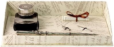 Coles Calligraphy Set Includes Pewter Pen/Nib (Pack of 2)/ Bottled Ink