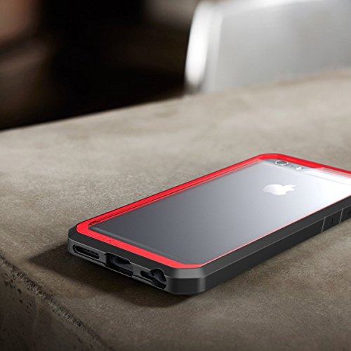 iPhone 6S Case, SUPCASE Apple iPhone 6 (2014) / iPhone 6S (2015) Case 4.7 Inch [Unicorn Beetle Series] Hybrid Bumper Cover (Frost/Red/Black)