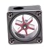 Produktbild Baoblaze Computer Wasserkühlsystem Durchflussmesser G1/4-Gewinde Acryl-Durchflussmesser Wasserzähler 5 Laufrad Anemometer -Schwarz