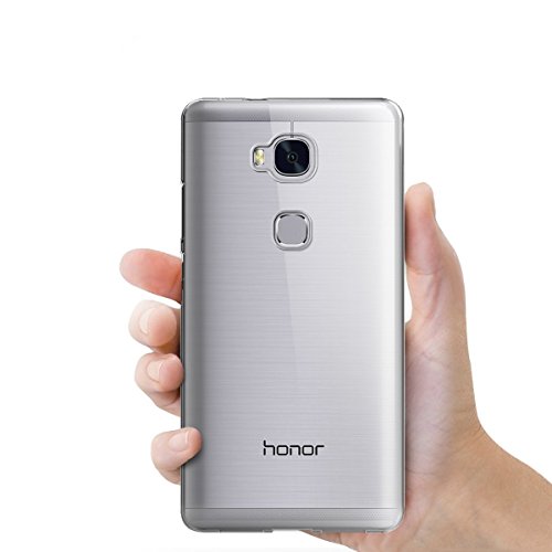 Huawei Honor 5X Hülle Case ,Elekin Transparent TPU Case Crystal Clear Handyhülle Schutzhülle für Huawei Honor 5X - 6
