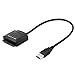 Produktbild crewell Universal USB 3.0 zu SATA Adapter Kabel für 6,3 cm/8,9 cm HDD SSD Festplatte Laptop DVD/CD Netzteil EU/UK/US Adapter