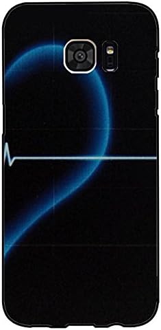 Love Heart ECG Couple Printing Hard Plastic Lovers Couple Phone Case Cover Skin for Samsung Galaxy S8 Plus Phone Cases Covers Shell