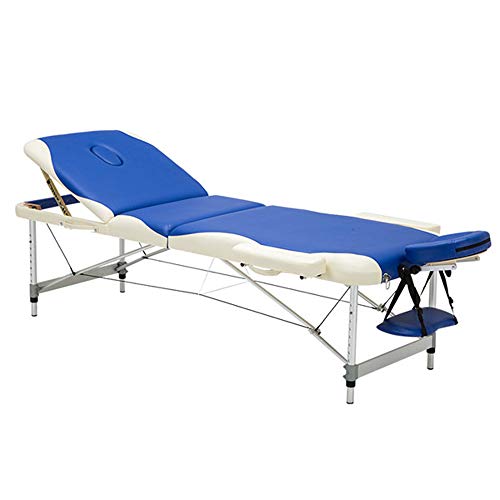 Preisvergleich Produktbild MASODHDFX 3 Falten Professionelle Tragbare Aluminium Spa Massagetische Faltbare Salonmöbel Klappmassage Bett Beine Schönheit Tischmassage