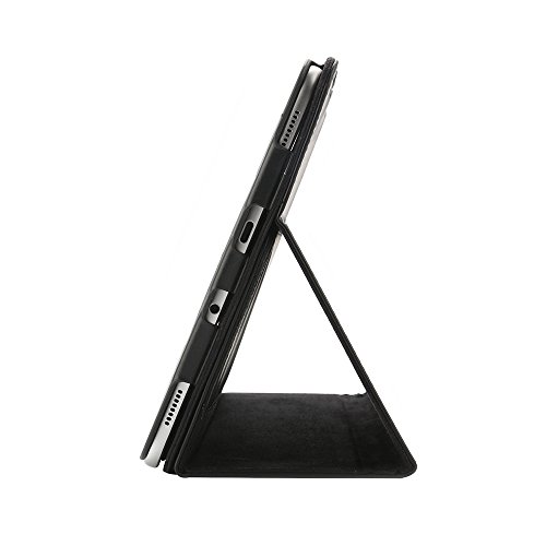 boriyuan Echt Ledertasche Case Schutz Hülle Ultra Slim Cover für Samsung Galaxy Tab S2 9.7″ SM-T810/T815 aus echtem Leder mit Standfunktion, Magnetverschluss, im Bookstyle inkl. Eingabestift, Displayschutzfolie(Schwarz,Echt Leder) - 9