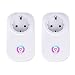 Produktbild Alexa Steckdose, Smart Wifi Plug Intelligente WLAN Fernbedienung Stecker Steckdose Schalter Funktioniert mit Amazon Alexa [Echo, Echo Dot] for Smart Home 2P
