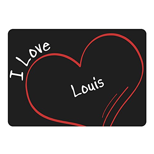 Preisvergleich Produktbild Mousepad Modern I Love Louis schwarz
