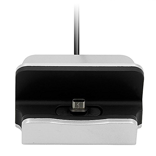 Fone-Case Silver Huawei P10 Desktop-Typ-C Daten Sync Aufladen Dock Station Cradle Ladegerät Stand Mount - 6