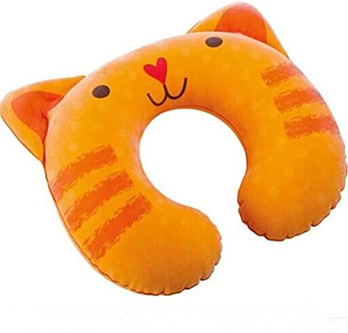 U Shape Memory Foam Travel Pillows, Neck Pillows (Green, Orange) , Orange