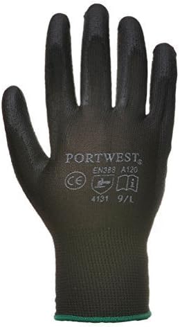 12 Pair PU Palms Work gloves Assembly gloves Garden gloves Outdoor gloves- Mechanic gloves CE zertifiziert- EN388 - Yellow, XL