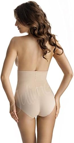 Julimex Shapewear 241 Figi Wysoka Talia Briefs, Size M, Beige