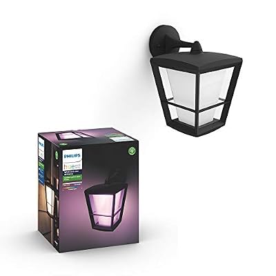 Philips Hue White and Color Ambiance Applique murale descendante ECONIC en aluminium Noir