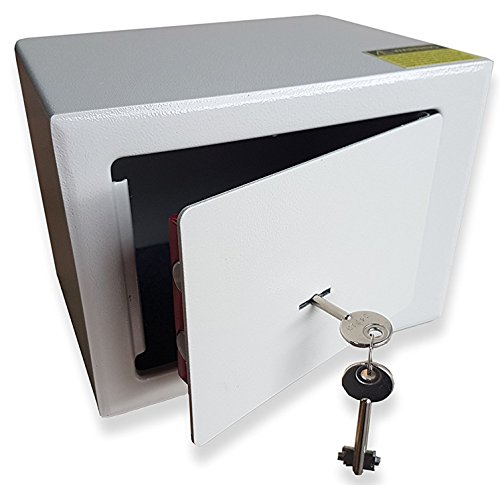 Futura Genuine Large 7 Litre (23xH17xD17cm) Safe Money Safe Heavy Duty Steel Cash Security Cash Box Home Office Safe