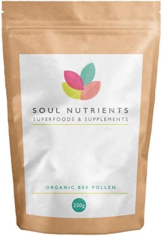 Organic Bee Pollen 125g by Soul Nutrients ✔ Soil Association Certified