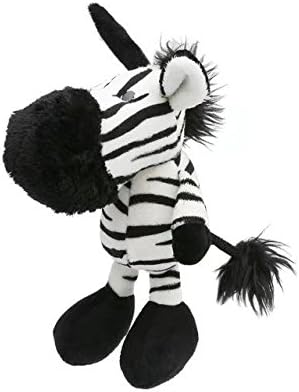 Durable Soft Squeak Dog Toys Furrybaby Sturdy Plush Chew Toy for Puppies (Zebra)