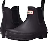 HUNTER Damen ORIGINAL Chelsea Gummistiefel, Schwarz Wfs2006rma, 39 EU