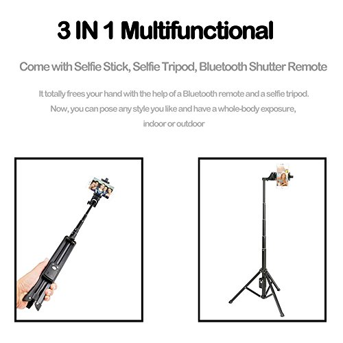 Arespark Soporte Trípode de Móvil y Cámara para Hacer Selfie.