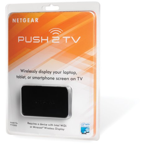 NETGEAR PTV3000-100PES Push2TV HD-TV Adapter für PC/Tablet (1920×1080 Pixel, Intel Wireless Display, HDMI, WLAN) schwarz - 5