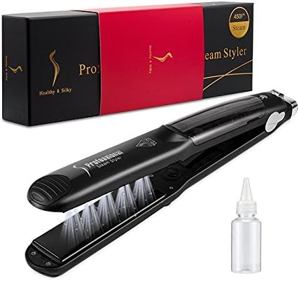 Bobbyliss Steam Spray Straight Hair Curls Dual Use Flat Iron Electric Stone Ceramic Straightening Machine