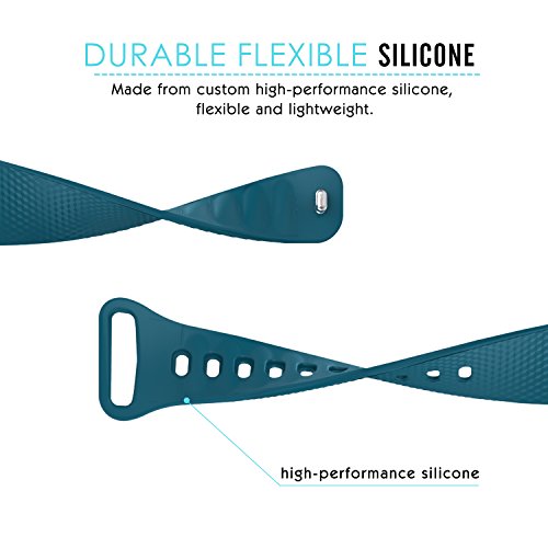 MoKo Samsung Gear Fit2 Correa  Fit 2 Pro Pulsera Deportiva Silicona Suave Reemplazo Sport Band para Samsung Gear Fit 2 SM-R360 Smart Watch  Azul Oficial  3 Piezas de Bandas incluido para 2 Longitudes 