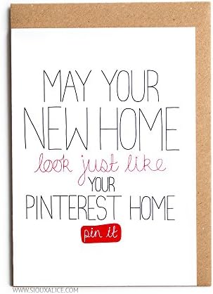 Pinterest Home - Funny New Home Card