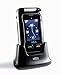 Price comparison product image VOCA V530 Unlocked 3G Flip Phone, Dual Screen with Big Button, Predictive Text, Multi languages, SOS Button, Hearing Aid Compatible, Easy to Use Mobile Cell Phone, Senior Citizen-Friendly, Black