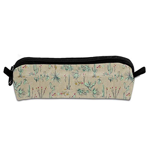 SCOUT DESERT CACTUS Pencil Pouch Bag Stationery Pen Case Makeup Box with Zipper Closure 21 X 5.5 X 5 cm