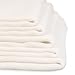 Pack of 5 White Luxury Soft for Newborn Baby, Muslin Squares, Cloth, Bibs Wipes 100% Pure Cotton Reusable Nappy **Other choices available. See inside.**