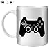 Produktbild STUFF4 Tee/Kaffee Becher 350ml/Schwarz/Playstation 1 2 3/Weißkeramik/ST10
