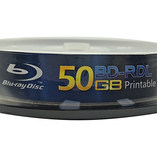 MNDA Blu Ray Discs 50 GB BD-R DL 4x Speed High Grade Bluray Dual Layer Spindle - 4