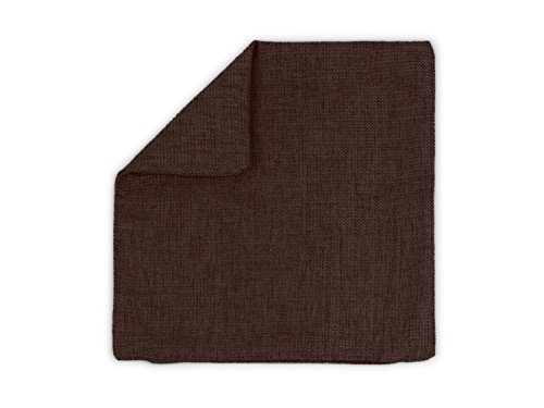Kissenhülle in Struktur-Optik – erhältlich in 23 modernen Farben und 3 verschiedenen Größen, 50 x 50 cm, schokobraun - 8