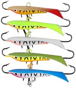SHENCHI 5 pcs Fishing Lures Jig Head Metal Bait Jigs Buzzbait &amp; Spinnerbait g/Ounce 60 mm/2-3/8" inch Metalic Hard Metal Sea Fishing Fly Fishing