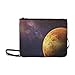 Produktbild SHAOKAO Der zweite Planet von der Sonne Muster Benutzerdefinierte hochwertige Nylon Slim Clutch Cross Body Bag Schultertasche