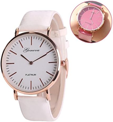 Womens Watch Stylish Bracelet with Sun Activated Color Changing Face and Strap Fashionable Elegant Quartz Wrist Watch(Pink)