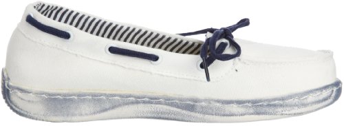 Hey Dude Moka White/Navy Canvas, Whites, 4 UK