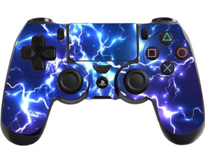 Download Blue Electric Playstation 4 (PS4) Controller Sticker ...