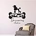 Produktbild Your boy-HT Schöne Hunde Knochen Vinyl Wandaufkleber Haustiere Shop Dekoration Hundepflege Salon Wandtattoos Abnehmbare Pet Shop Logo Wandkunst 57x63 cm