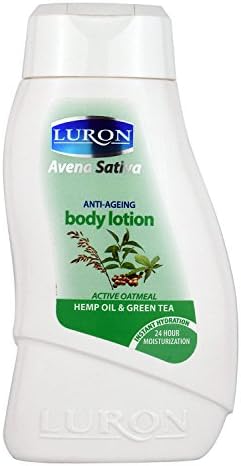 Luron Avena Sativa Anti Ageing Body Lotion - Instant Hydration - With Active Oatmeal, Hemp oil & Green Tea - 24 hour Moisturizer for Women & Men - Paraben , paraffin free - 210 ml