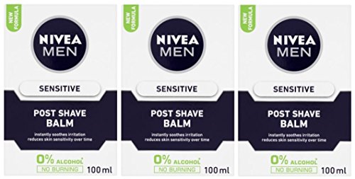 Nivea Men Sensitive Post Shave Balm 0% alcohol (3 PACK)
