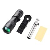 monocular 100x Material templado sintético de plástico ABS: aspecto exquisito, material templado sintético de plástico ABS, más textura que metal, más ligero, más portátil