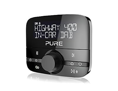 Pure Adaptateur Dab+ de Voiture avec Musique Via Bluetooth Noir