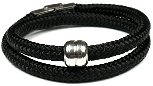 Lufetti Armband maritim Segeltau Edelstahl Verschluß Handmade 4M2