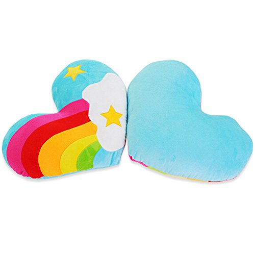Yimmi Kissen Kissen Regenbogen -Herz-Kissen weich Kissen für Sofa, Stuhl Nap Home Decor-Spielzeug-Kissen - 2