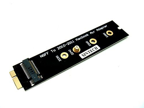 Sintech m.2 NGFF SSD auf 18pin Adapter als SSD von 2010–2011 MacBook Air A1369 A1370 1375 A1377 MC505 MC506