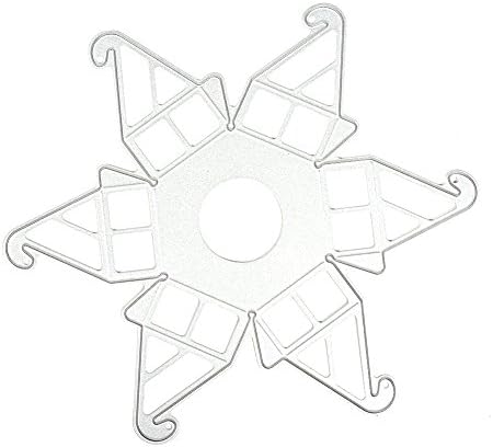 FUNDIY Fancy Hexagon Gift Box Metal Cutting Dies Stencil for DIY Scrapbooking Embossing Album Paper Card Making Craft Handmade