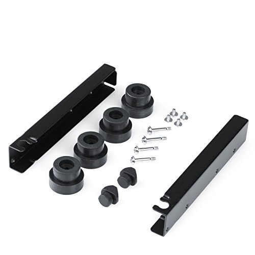 CSL – Einbaurahmen HDD Vibrationsdämpfer 3,5” / Entkoppler | “AntiShock” vibration isolation system | Schienen mit Vibrationsdämpfern/Schwingungsdämpfer | einfache Montage | für 3,5″ (8,89cm)-Festplatten (HDD / IDE / PATA/ SATA) in einem freien 5,25″ Einbauschacht | inkl. Montageschrauben-Set + 2x 5,25“ Einbauschienen + 2x Gummistopper + 4x Gummipuffer | schwarz - 2