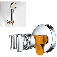 Douche De La Ventouse, KING DO WAY Support Mural De La Ventouse En Chrom Pour Pommeau De Douche Siège De Douche De La Ventouse, Salle De Bains Mur Ventouse Douche Tête Réglable Crochet Argent 5 kg De Charge Maximale