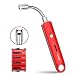 Produktbild HOKEKI Lichtbogen Feuerzeug Stabfeuerzeug Elektronisch Feuerzeug Kerzenanzünder USB Wiederaufladbare Winddichte Kerzenfeuerzeug Flammenlose Grillfeuerzeug Lighter für Grill Herd Küche (Rot)